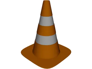 Traffic Cone 3D Model preview