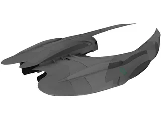 Cylon Raider 3D Model preview