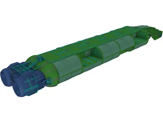 Cylon Tanker 3D Model preview