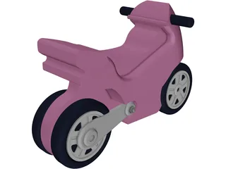 Toy Motorcycle 3D Model preview