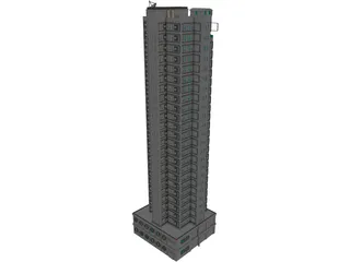 HK Residential Tower 3D Model preview