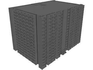 Apartment Tower Warsaw 3D Model preview