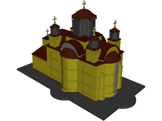 Ravanica Church 3D Model preview