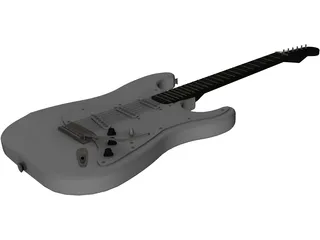 Electric Guitar 3D Model preview