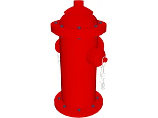 Fire Hydrant 3D Model preview
