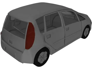 Mitsubishi Colt 5-door 3D Model preview