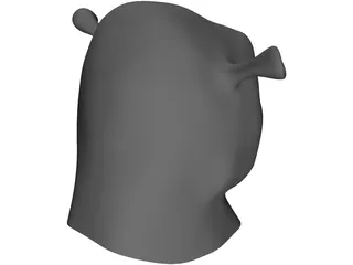 Shrek Head 3D Model preview