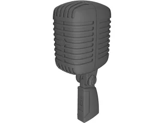 Radio Microphone 3D Model preview