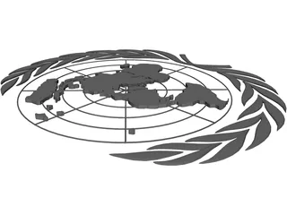 United Nations Seal 3D Model preview