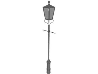 Street Lamp Victorian 3D Model preview
