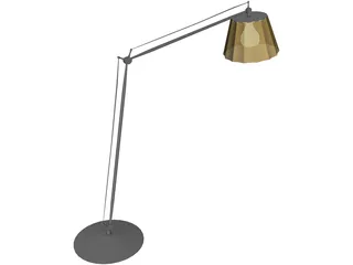 Hinge-Arm Table Lamp 3D Model preview