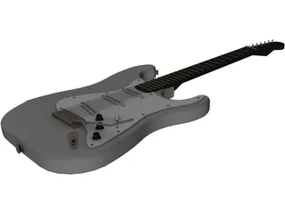 Fender Guitar 3D Model preview
