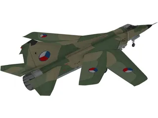 MiG-23 Flogger 3D Model preview