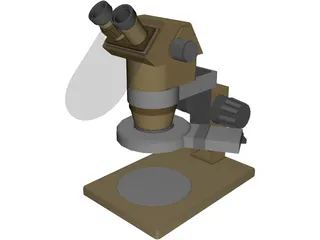 Single Dioptor Stereo Mcroscope 3D Model preview