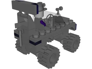 Lego Fire Truck 3D Model preview