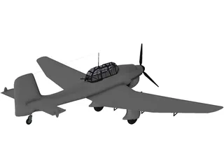 Junkers Ju 87 3D Model preview