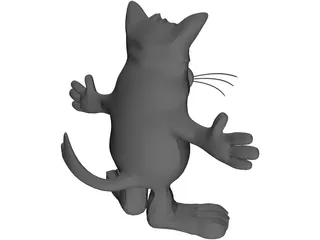 Cartoon Cat 3D Model preview