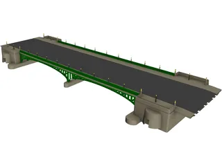 European Bridge 3D Model preview
