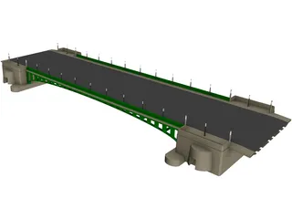 European Bridge 3D Model preview