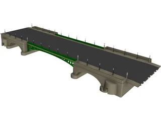 European Bridge 3D Model preview