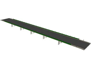 European Bridge 3D Model preview