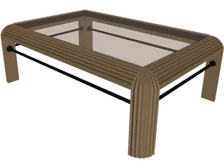 Table Rectangular 3D Model preview