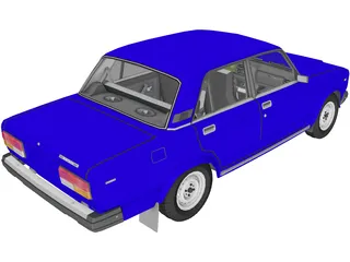 VAZ 2107 3D Model preview