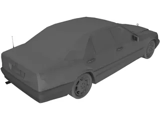 Mercedes-Benz S600 3D Model preview