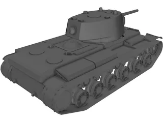 Tank KV-1 3D Model preview