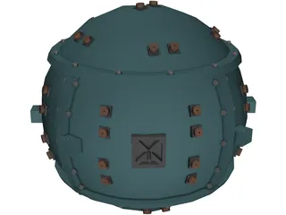 Trinity Atomic Bomb 3D Model preview