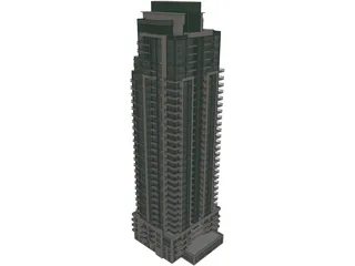 Condo Building 3D Model preview