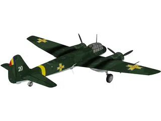 Junkers Ju 88C-2 3D Model preview