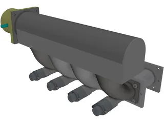 Honda CRX-Civic 84-87 Performance Intake Manifold 3D Model preview