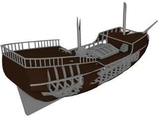 Shipwreck 3D Model preview