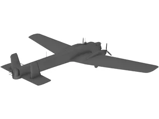 Armstrong Whitworth Whitley 3D Model preview