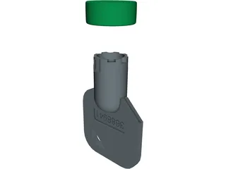Generic Tubular Key and Keyhole 3D Model preview