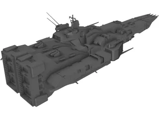 SDF-1 TV version 3D Model preview