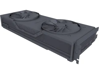 Nvidia GeForce RTX 2080 Founders Edition 3D Model preview