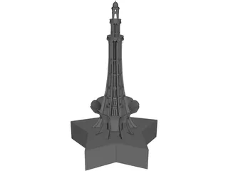 Minar E Pakistan 3D Model preview