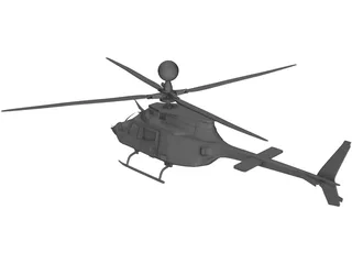 Bell OH-58 3D Model preview