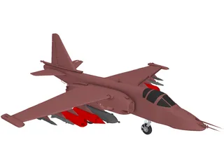 Sukhoi Su-25 Frogfoot 3D Model preview