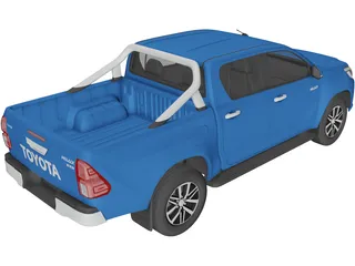 Toyota Hilux Double Cab (2016) 3D Model preview