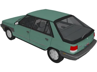 Renault Encore 5-door (1985) 3D Model preview