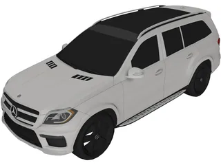 Mercedes-Benz GL550 4Matic (2014) 3D Model preview