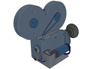 Movie Camera 3D Model preview