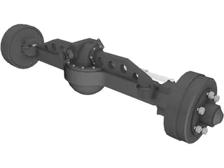 Rockwell Truck Axle 3D Model preview