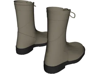 Boots 3D Model preview