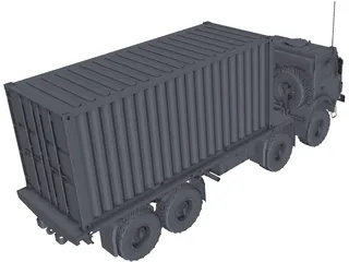 Kamaz 63501 8x8 3D Model preview
