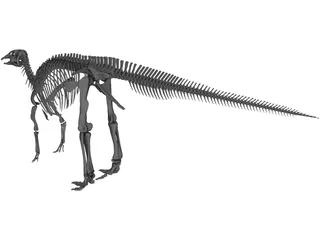 Edmontosaurus Skeleton 3D Model preview