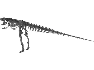 Gorgosaurus Skeleton 3D Model preview